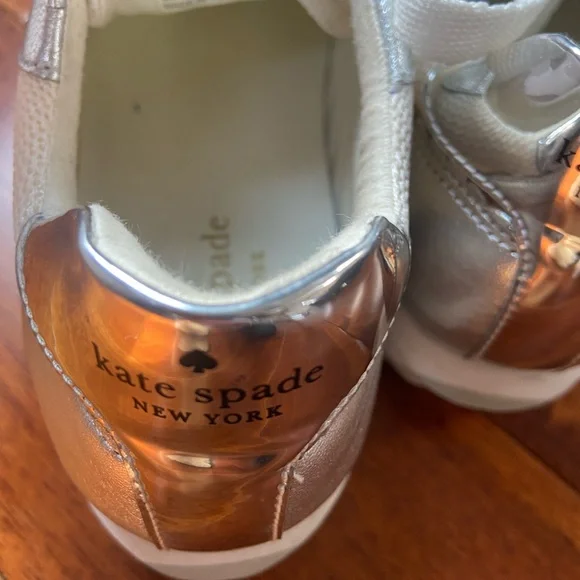 Kate spade silver sneakers 8 - Picture 6 of 7